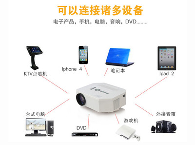 微型投影仪_迷你家用微型投影仪 电影高清投影机 厂家批发 